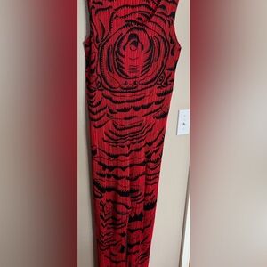 PLEATS PLEASE Red And Black Jumpsuit Size Medium